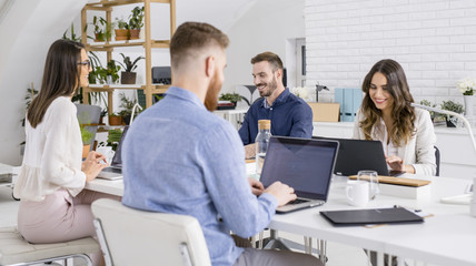 Businesspeople Working Together