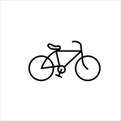 Fototapeta premium bike icon on white background