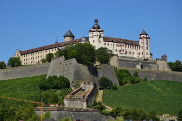Fototapeta na wymiar View in the city of Würzburg, Bavaria, region Lower Franconia, Germany