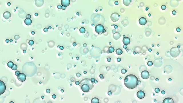 Bubbles water abstraction. Colored background.