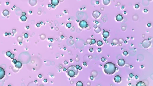 Bubbles water abstraction. Colored background.