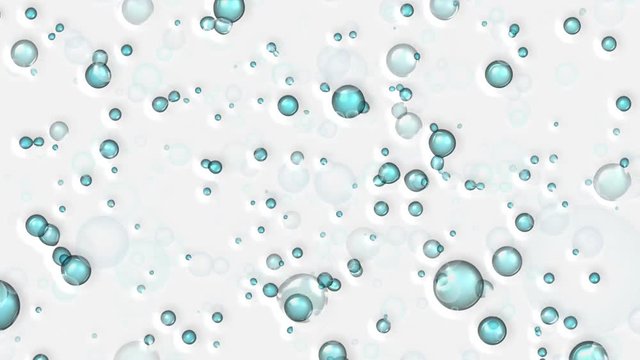 Bubbles water abstraction. Colored background.