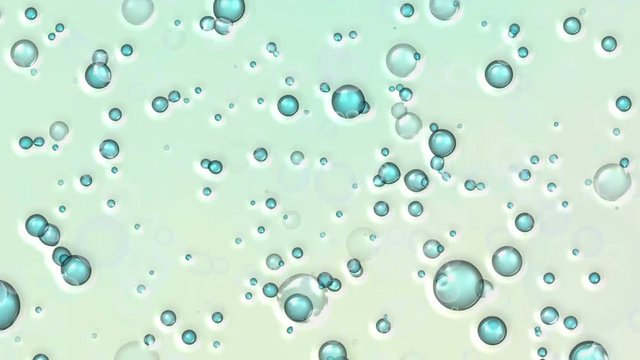 Bubbles water abstraction. Colored background.