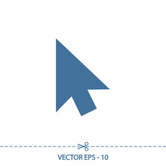  cursors icon, vector illustration. Flat design style 