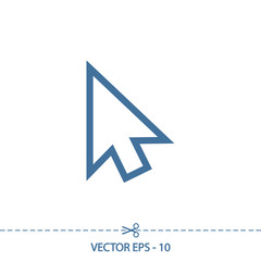  cursors icon, vector illustration. Flat design style 