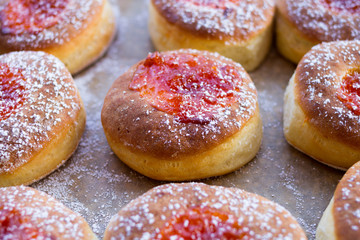 donut and powdered sugar