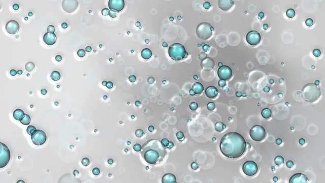Bubbles water abstraction. Colored background.