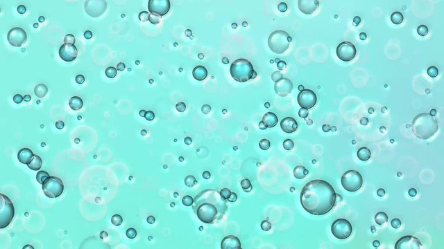 Bubbles water abstraction. Colored background.