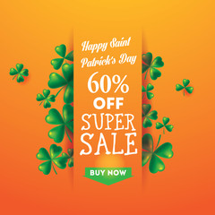 Banner St. Patrick's Day Sale