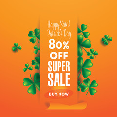 Banner St. Patrick's Day Sale