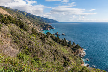 Fototapeta na wymiar Scenic California Coast Landscape near Big Sur