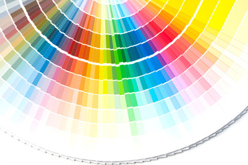 Obraz premium Paleta kolorów, przewodnik próbek farb