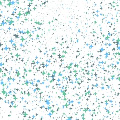 Illustration of Colorful Vector Confetti Effect on White Background. Glittering Confetti Particle Background. Birthday Card Template