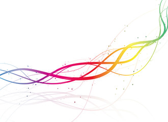 ラインアート　波線（スペクトル）