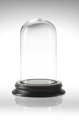 glass dome to contain and protect on white background © Z O N A B I A N C A