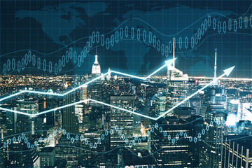 Financial growth concept