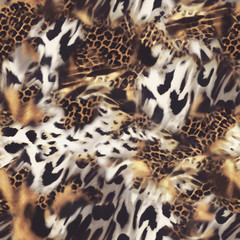 Animal mix print - seamless background