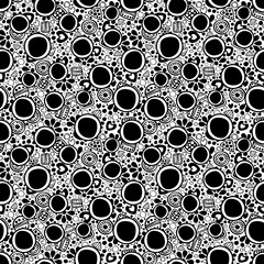 Seamless vector decorative hand drawn pattern. ethnic endless background with ornamental decorative elements with traditional etnic motives, tribal geometric figures. Print for wrapping, background