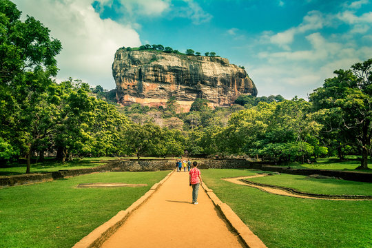 Sigiriya the lion rock in Sri Lanka