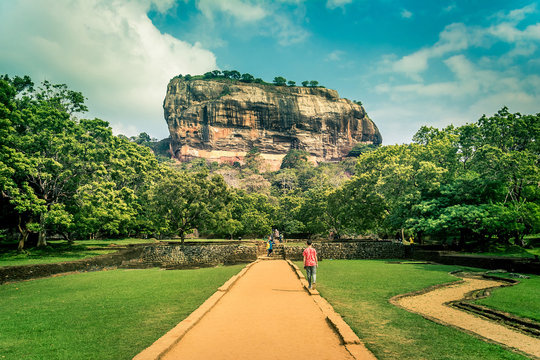 Sigiriya the lion rock in Sri Lanka