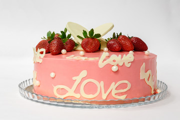Cake is a favorite with strawberries.