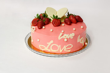 Cake is a favorite with strawberries.