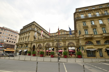 View in the city of Frankfurt, Germany