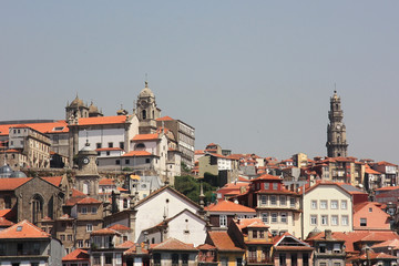 Naklejka na ściany i meble Historical part of Porto, Portugal