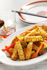 fried corn with salt & pepper, macao food