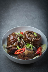 Pork hock dish -traditional dish from North East of China. 