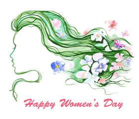 8 March holiday illustration