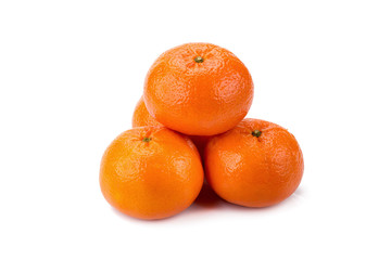 Orange fruit isolated on white background.