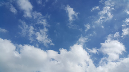 Partly cloudy skies