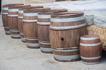 Fototapeta premium wine fermentation tanks
