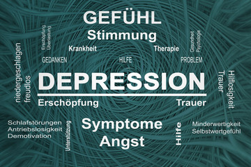 Depression als Krankheit - Illustration