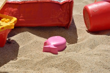 Toys On Sand Beach