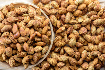 Almond nuts baked with butter and salt.