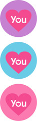 Love You Valentine Love Heart