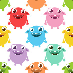 Cute monster pattern