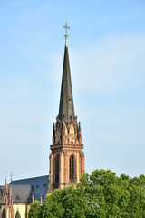 Fototapeta na wymiar View in the city of Frankfurt, Germany