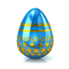 3d illustration of easter egg isolated on white background