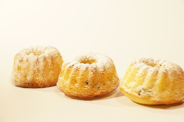 sweet corn cookies isolated on a dark background