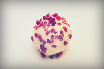 Dellicious luxury chocolate on a light background