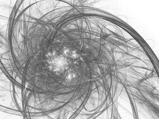 Obraz premium Monochrome fractal background. Digital collage.