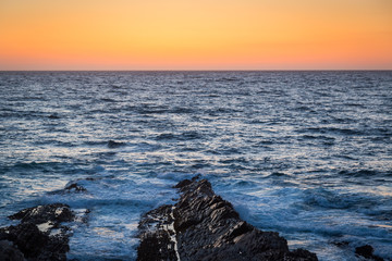 Sunset on the Pacific Ocean