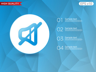 Speaker icon. Button with speaker icon. Modern UI vector.