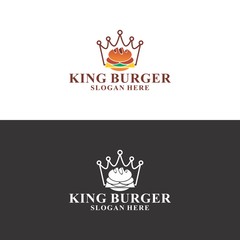 king burger logo in vector