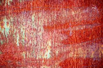 Background with Rust and an old paint on steel