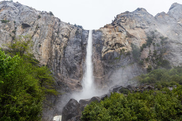 Bridalveil Fall in Yosemite National Park
