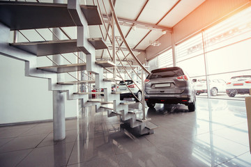 cars in the showroom at the exhibition